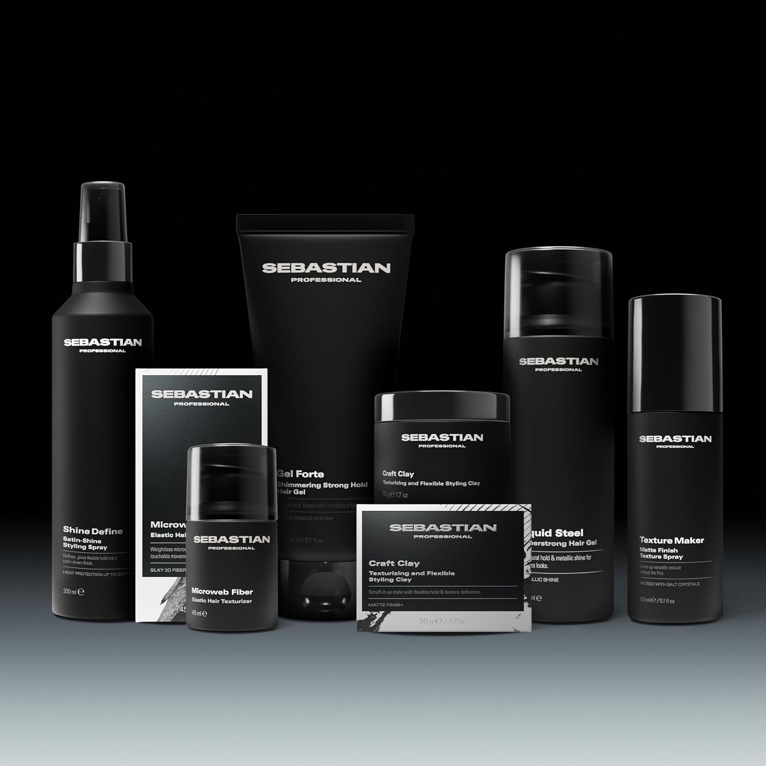 Sebastian Professional Styling Craft Clay | Remoldable Texturizing | Hair Styling Clay for Natural Hold | 1.7 oz