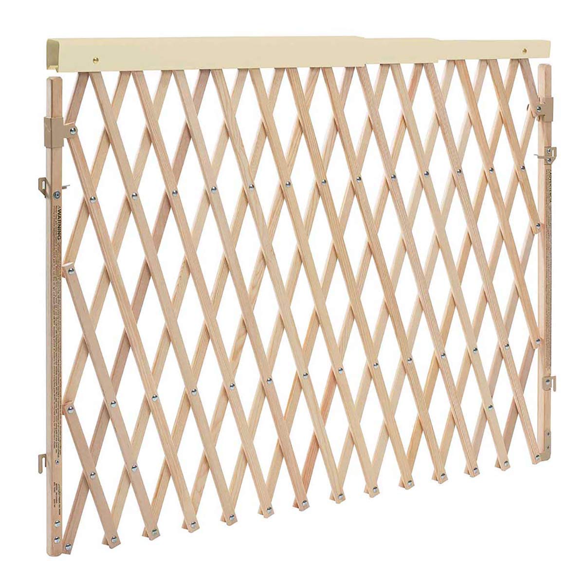 Evenflo Expansion Walk-Thru Room Divider Baby Gate (Natural Wood)