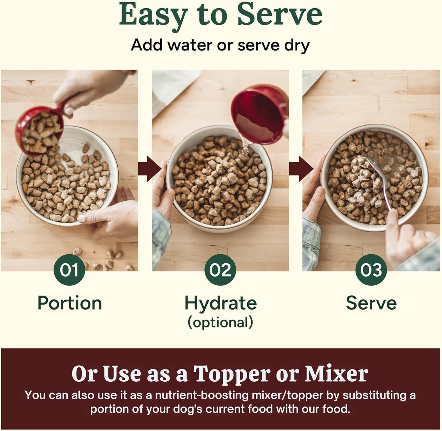 360 Pet Nutrition Freeze-Dried Raw Dog Food – Multi-Protein with Beef, Chicken, Fish, Liver & Organs