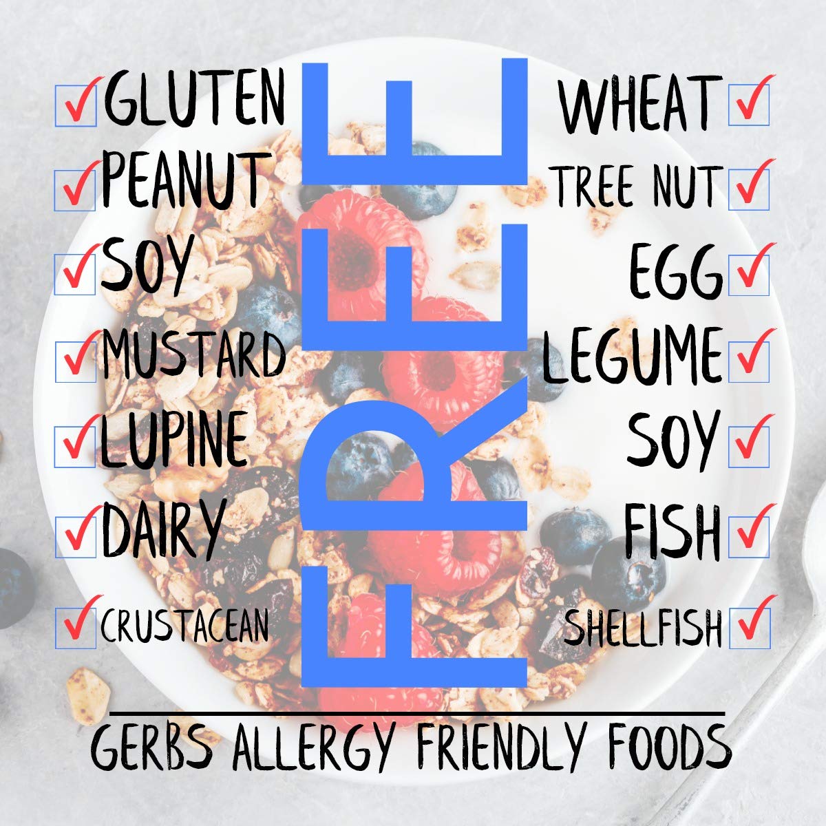 Gerbs Super 5 Seed Granola 2 lbs. | Small Batch, No Additives | Crunchy 5-Seed Blend: Pumpkin, Sunflower, Chia, Hemp & Flax | Top 14 Allergen-Free