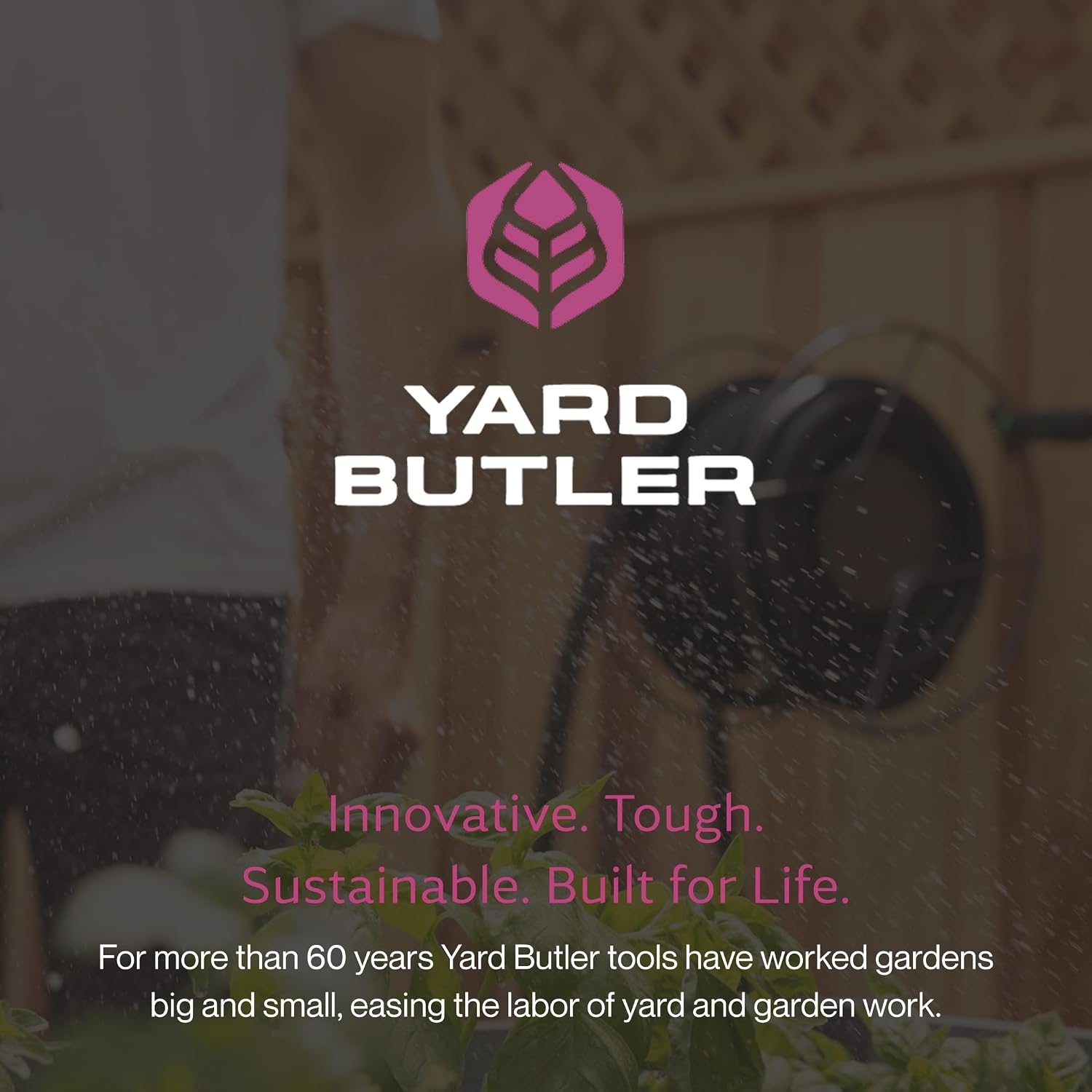 Yard Butler Hose Reel, 180 Degree Swivel, Wall Mount, 100-Foot Hose | Versatile Hose Reel, Great for Garden Hose Storage, Leakproof Design, Powder Coated Steel, Rust-Resistant, Tangle-Free