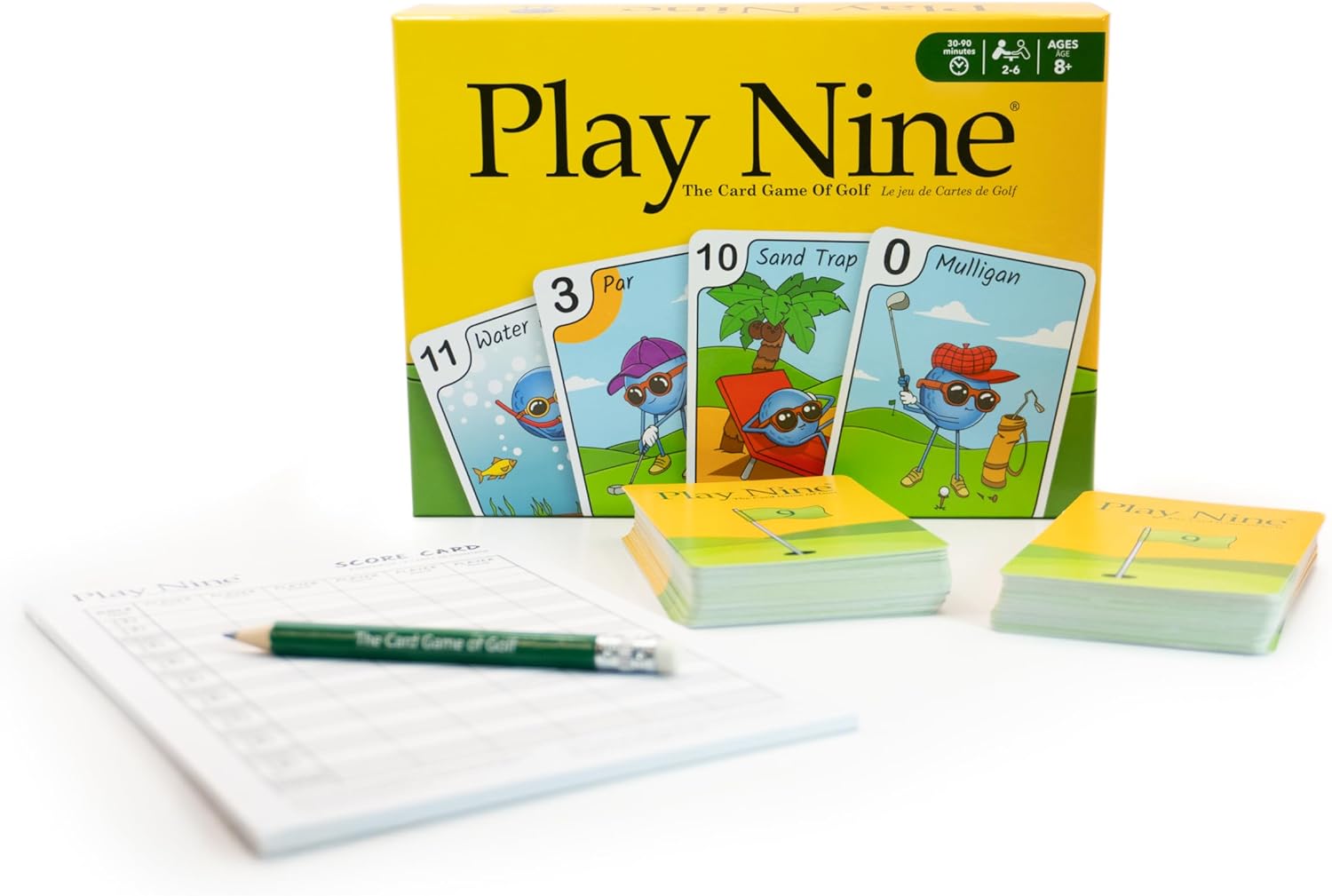 Play Nine The Card Game of Golf, Ages 8 and Up, Couples Date Night Gift, Game Night Favorite, 15 Min Gameplay, Family Friendly Card Game for Kids