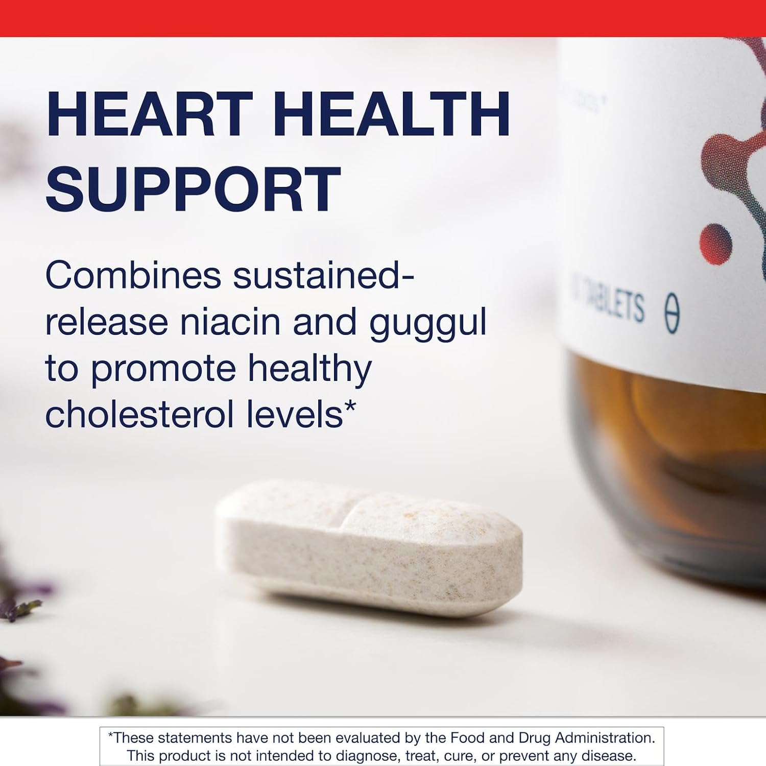 Metagenics Lipotain - Non-Flush Niacin & Guggul Extract - Supports Healthy Blood Lipids & Cholesterol Balance* - Inositol Hexanicotinate Tablets for
