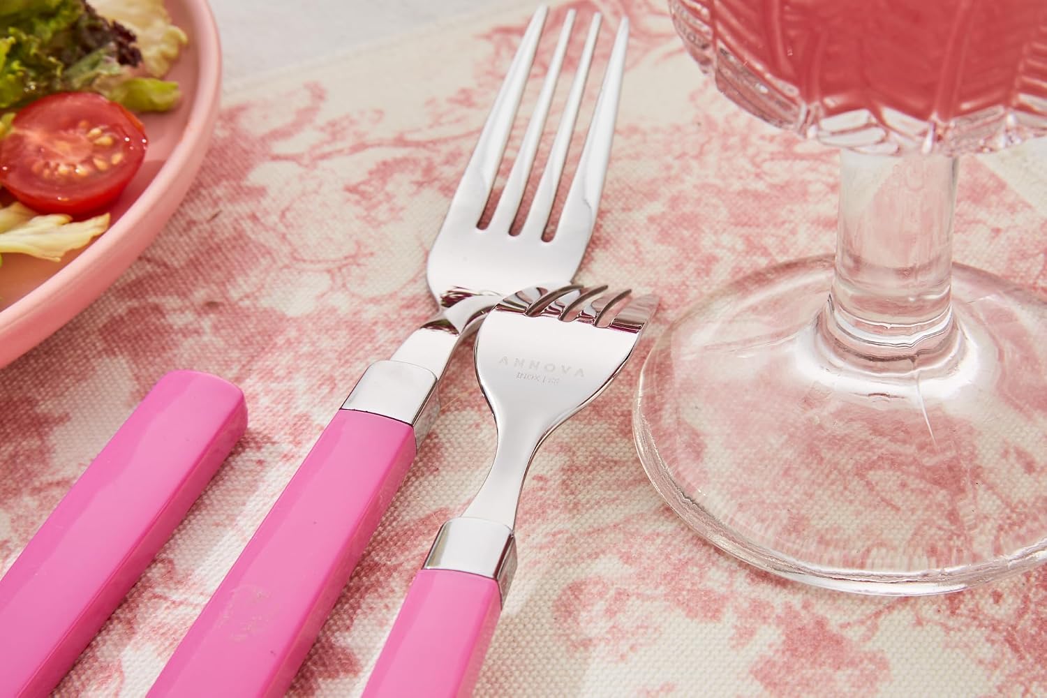 ANNOVA Silverware Set Stainless Steel Colorful Tableware Kitchen Flatware Set Utensils, Includes Dinner Knives, Forks, Spoons