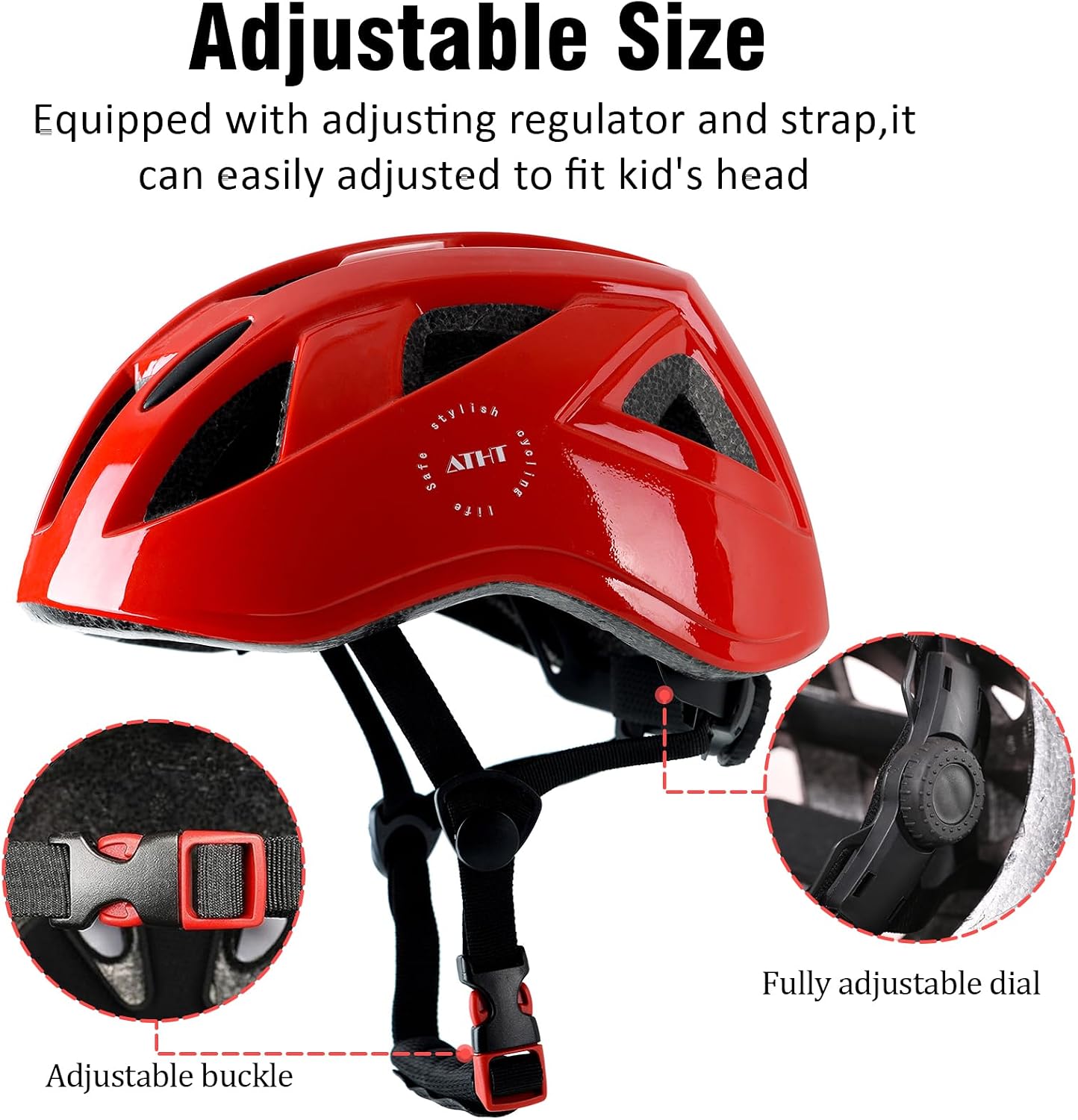 Kids Bike Helmet,2 Sizes for Youth Child Girls & Boys