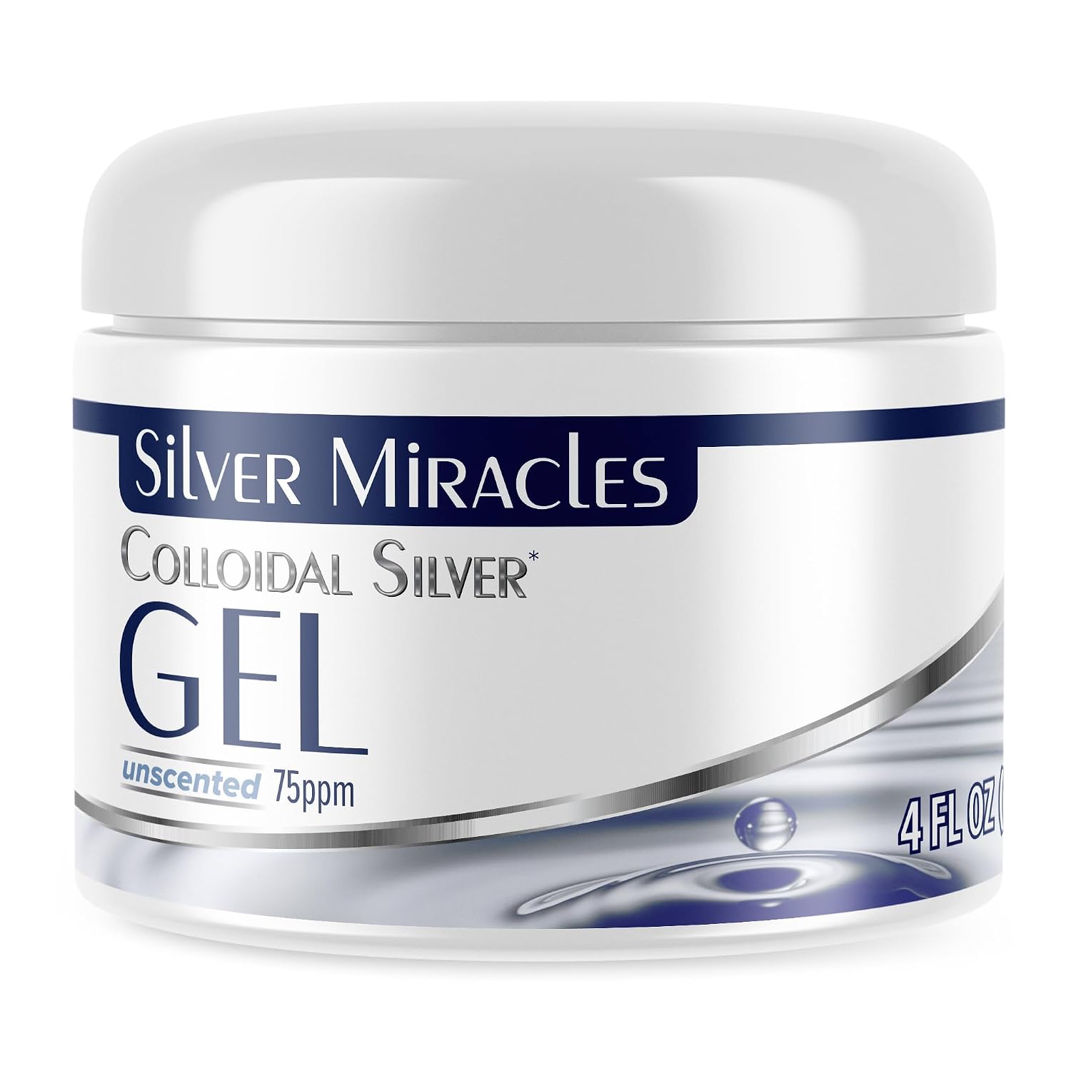 Silver Miracles - Colloidal Silver Gel - Nano Silver Gel Wound Care - Healing Ointment for Burns & Irritated Skin - for All Skin Types - 4 Oz