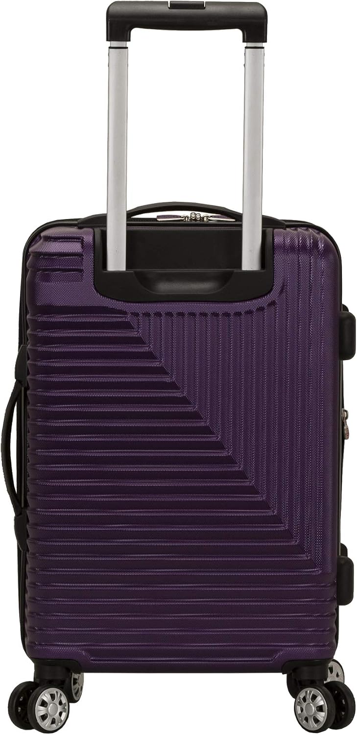 Rockland Star Trail Hardside 2 Piece Expandable Spinner Wheel Luggage Set, (20"/24"/28"), Champagne