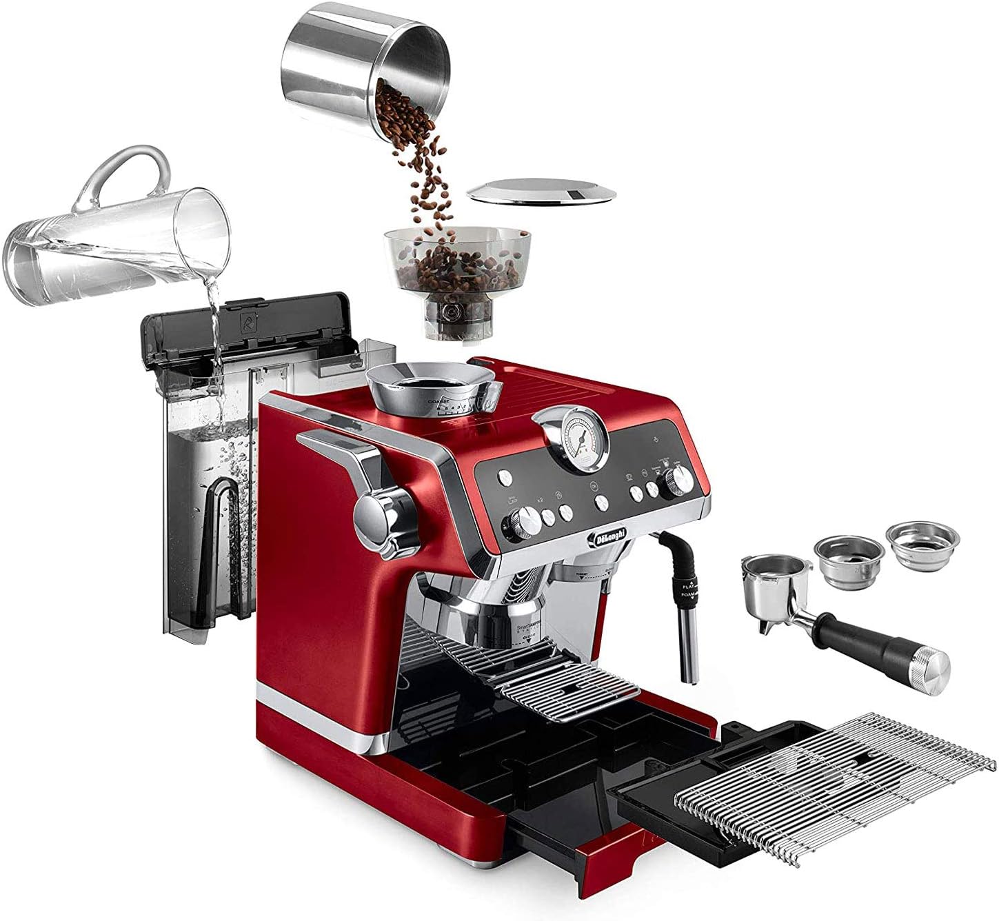 De'Longhi EC9335R La Specialista Espresso Machine with Sensor Grinder, Dual Heating System