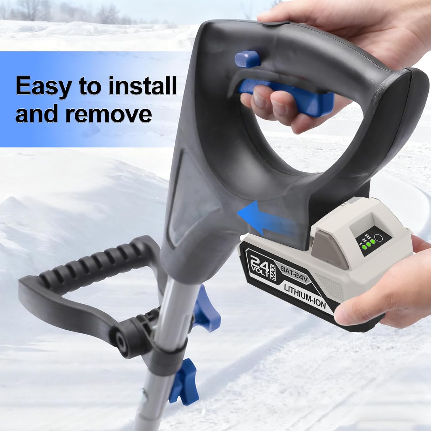 2Pack 6500mAh 24V Battery for Snow Joe 24V Battery