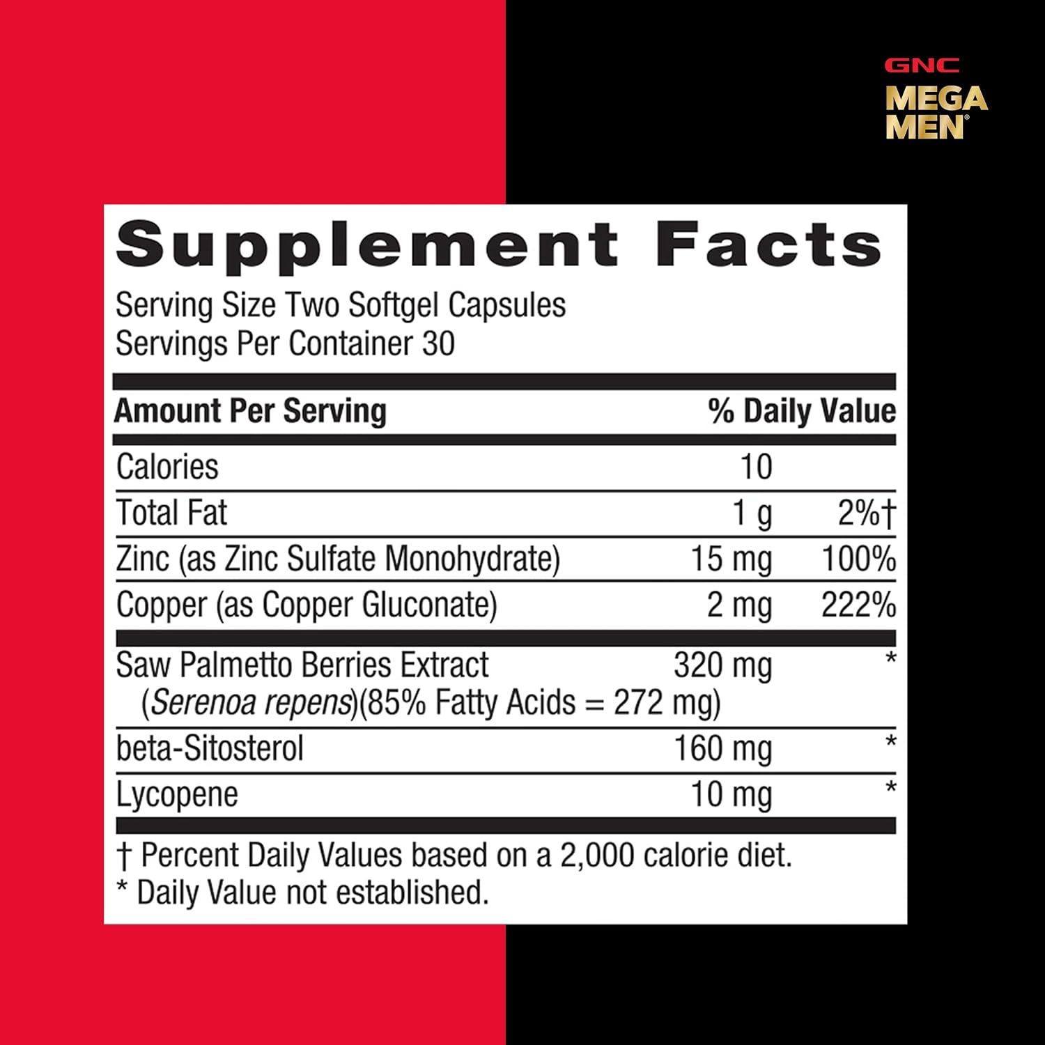 GNC Men's Prostate Formula, Twin Pack, 60 Softgels per Bottle, Supports Normal Reproductive Function