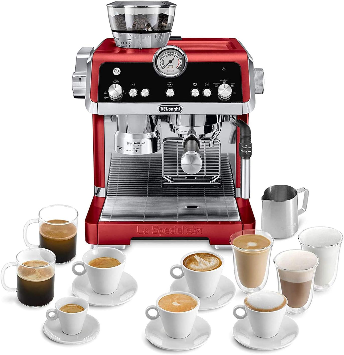 De'Longhi EC9335R La Specialista Espresso Machine with Sensor Grinder, Dual Heating System
