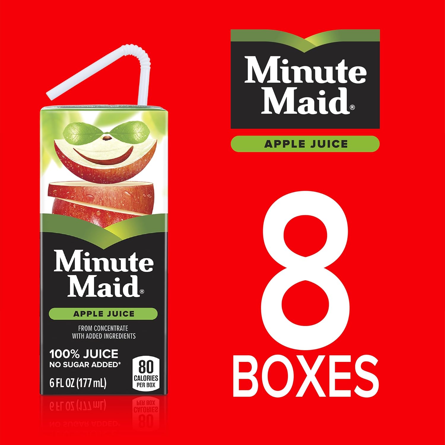 Minute Maid 6oz 8pk Apple w/ Calcium & Vitamin C
