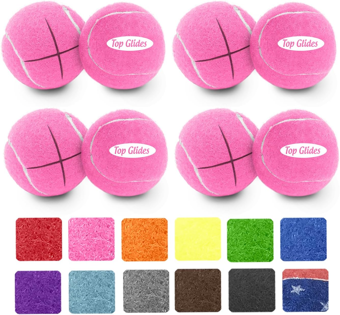 Top Glides Precut Walker Tennis Ball Glides