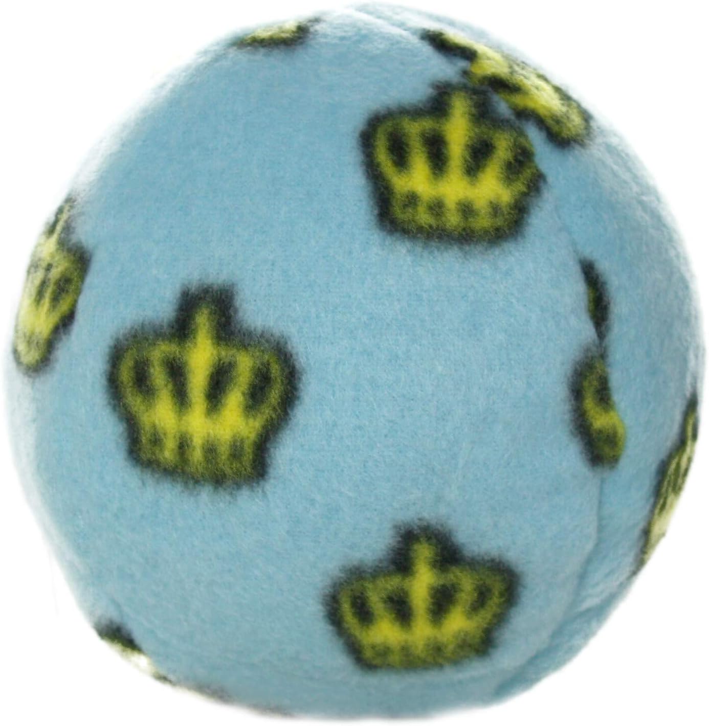 MIGHTY Tuffy 2 Pack Medium Ball Dog Toy: Ultra Durable Plush Toy with Multiple Layers & Reinforced Seams, Washable and Floats, Vinyl Ball & Fleece