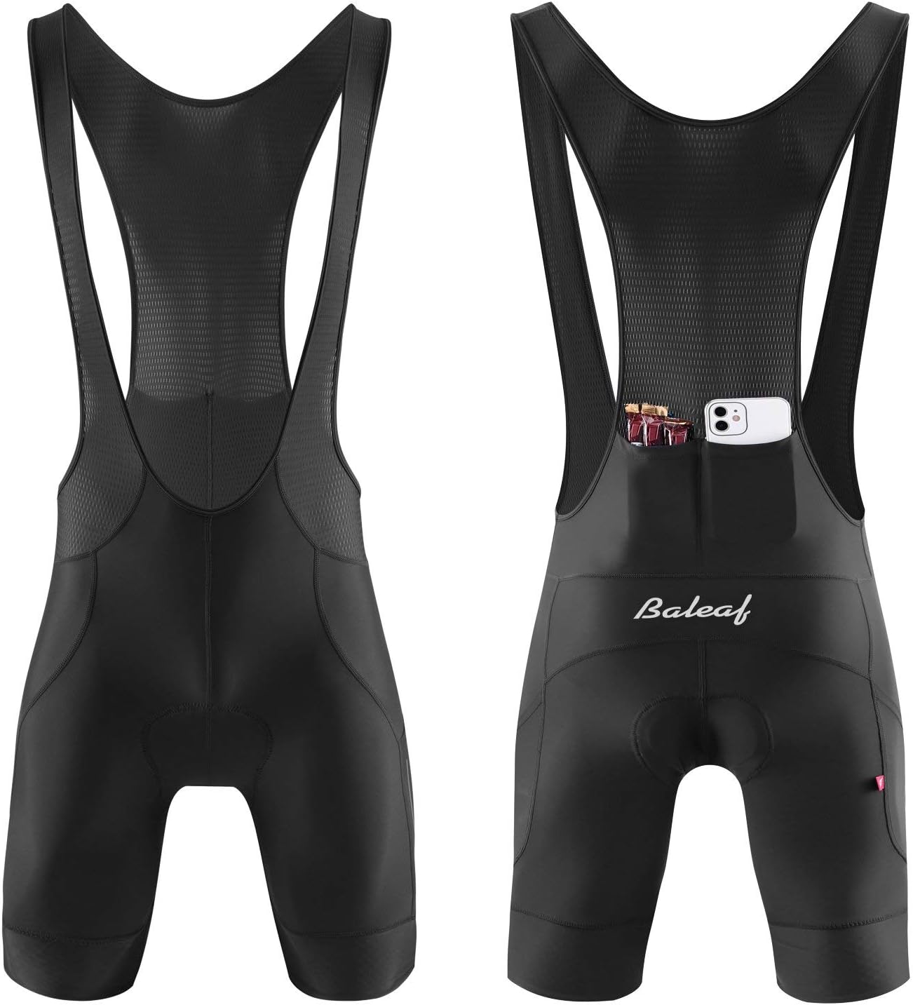 baleaf Mens 4D Padded Cycling Bib Shorts Bicycle Biking Bibs