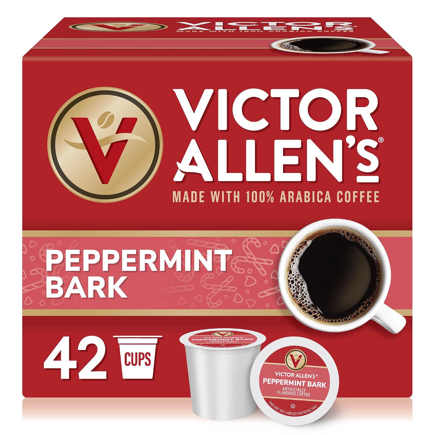 Victor Allen's Coffee Hazelnut Flavored, Medium Roast, 1 Pack - 12 Count, Single Serve Coffee Pods for Keurig K-Cup Brewers