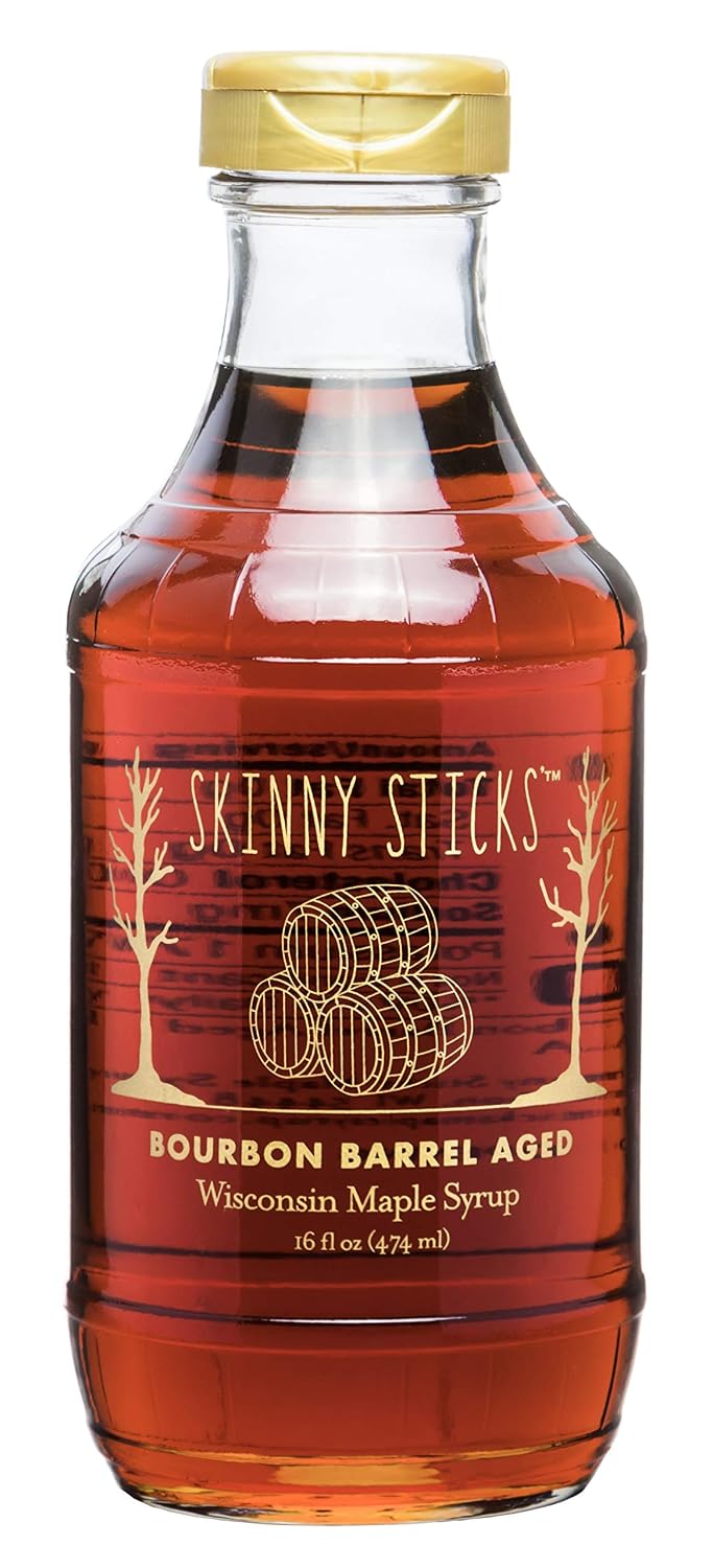 Skinny Sticks' Kentucky Bourbon Barrel Aged Maple Syrup