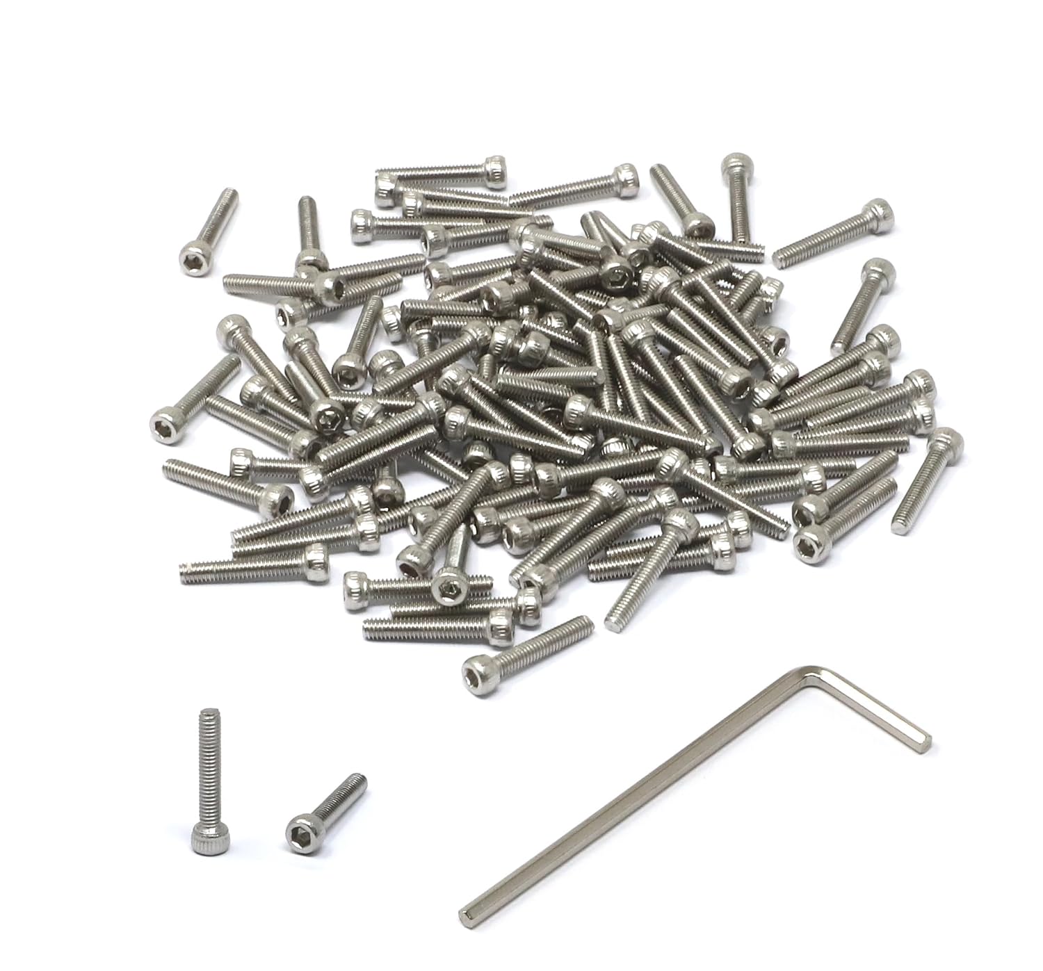 iexcell 20 Pcs M8 x 30/35/40/45/50 mm Stainless Steel 304 Hex Socket Head Cap Screws Bolts Assortment, Fully Threaded