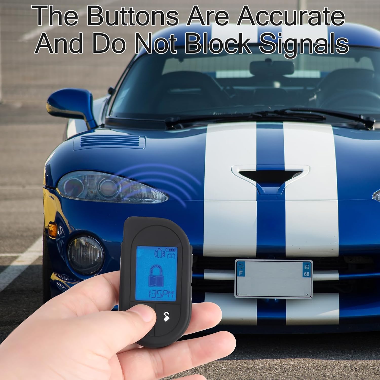 Remote Case for Viper, Soft Silicone Car Key Case Shell, Protective Fob Cover with Button