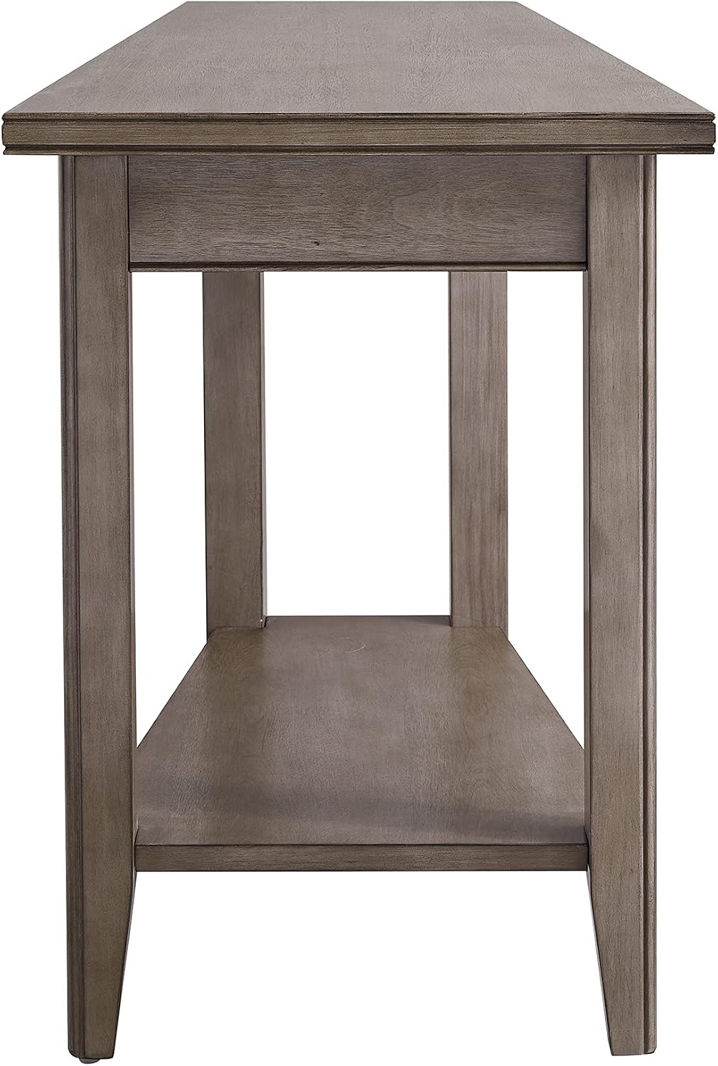 Leick Home Delton Wedge End Table, 17", Sienna