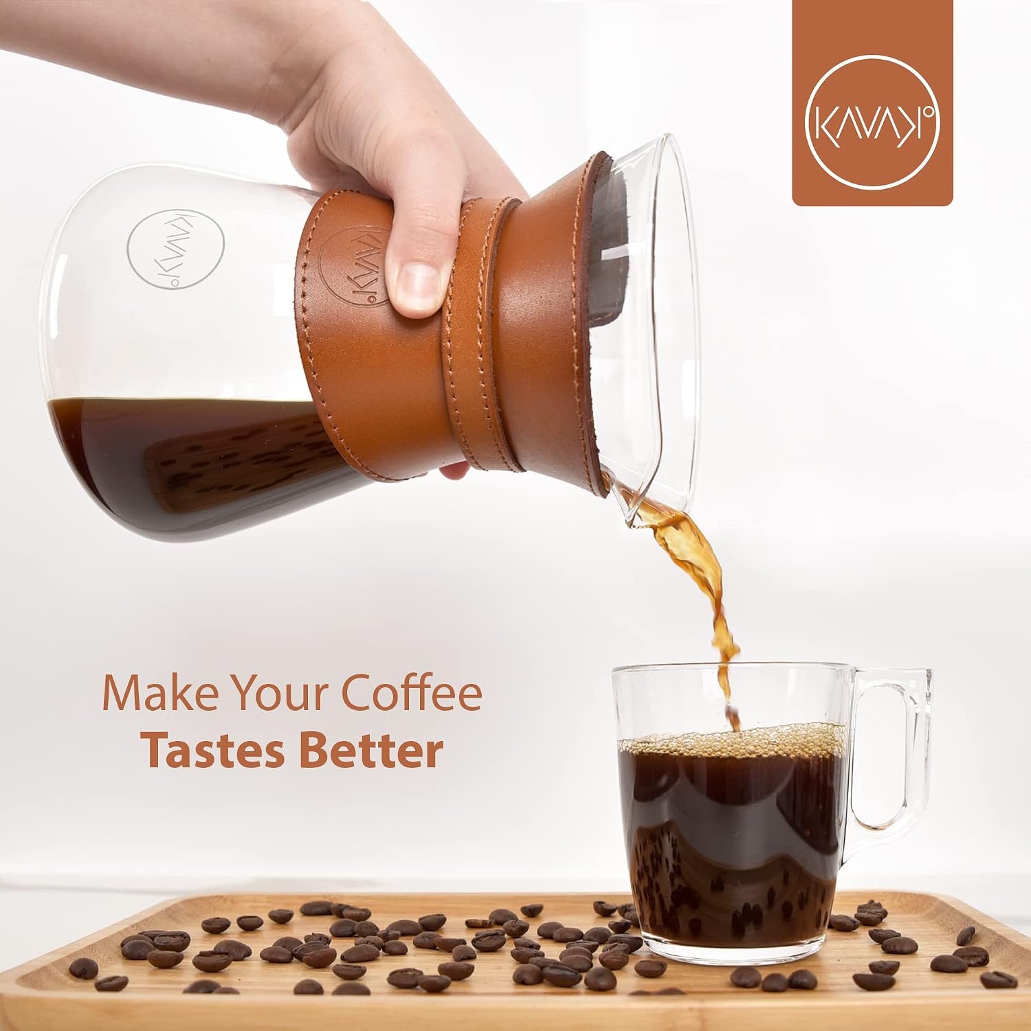 Pour Over Coffee Maker Set with Double-Layer Stainless Steel Filter, Coffee Dripper