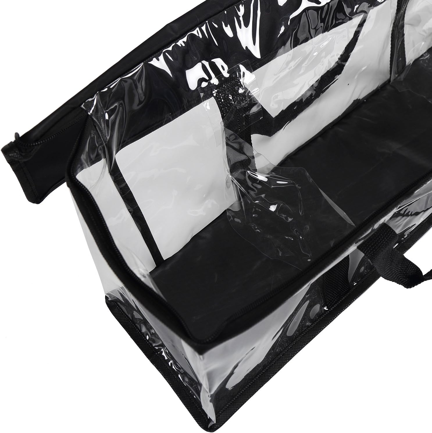 Fasmov Set of 4 DVD Storage Bags Hold up to 160 DVDs (40 Each Bag), Water Resistant DVD Holder Case with Handles