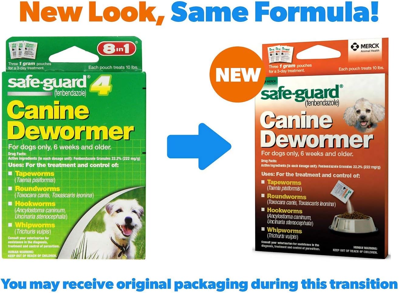 8 in 1 Safe-Guard 4 Dewormer for Small Dogs