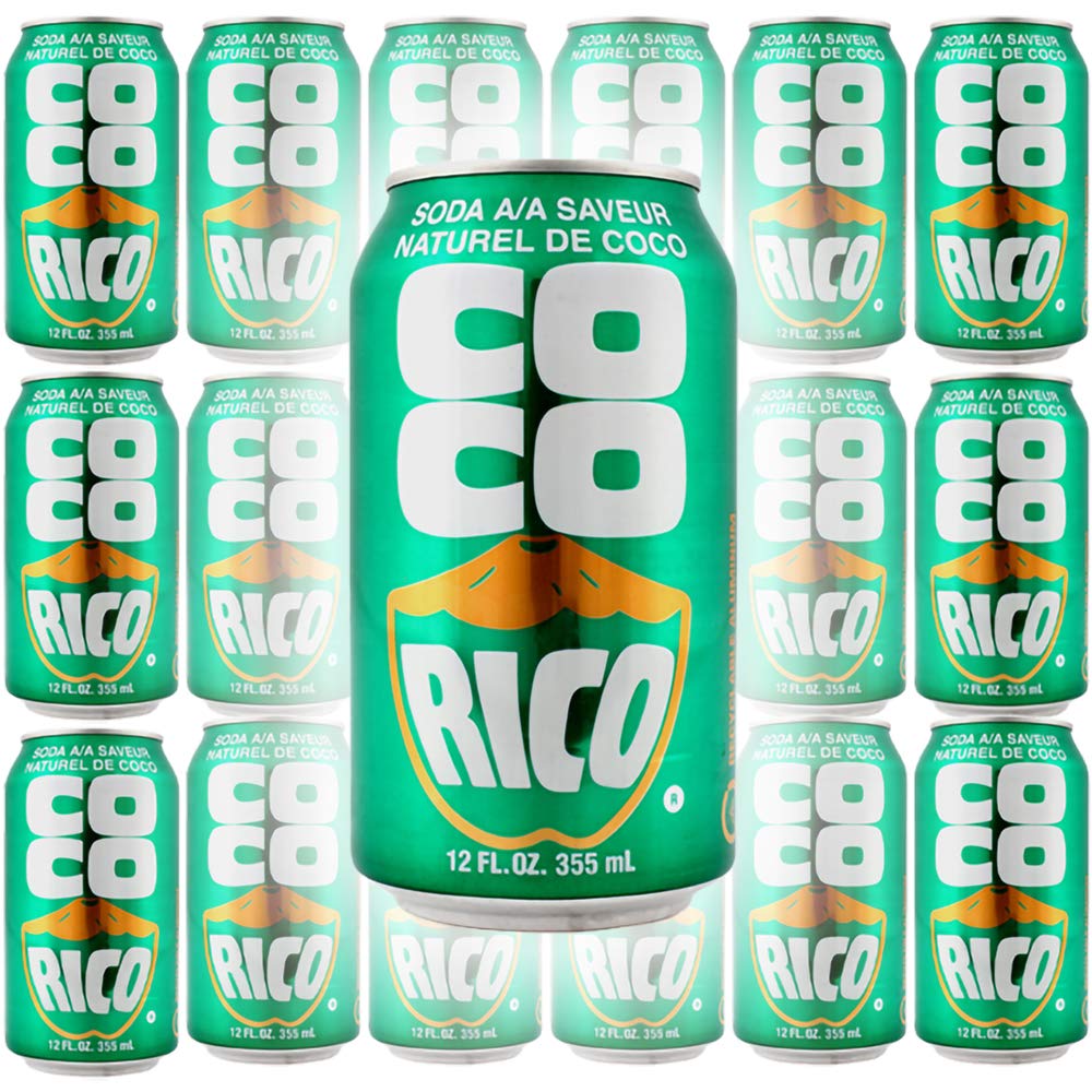 Coco Rico Coconut Soda (Pack of 6),12 Fl Oz / 355 ml Can