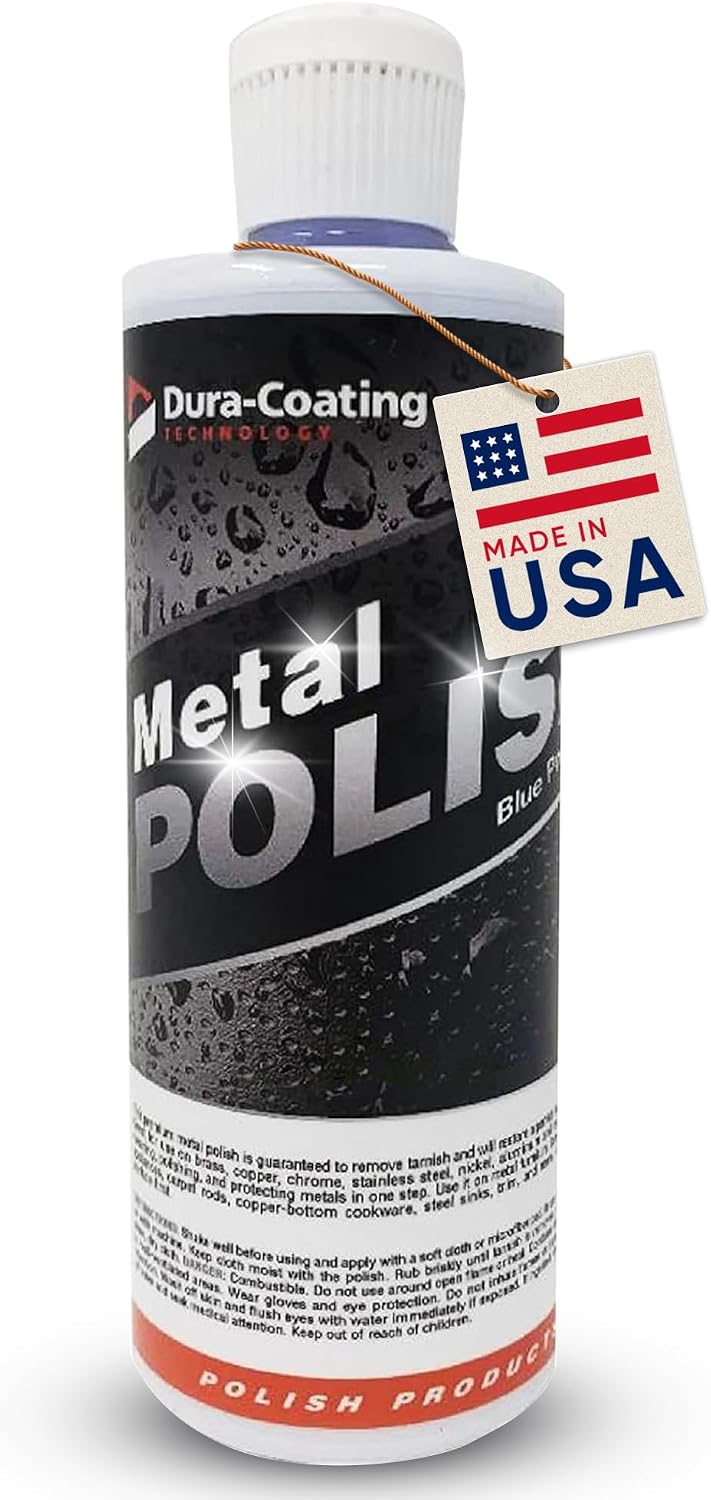 DURA-COATING TECHNOLOGY, Blue Premium Metal Polish - Perfect Brightener and Scratch Remover for Aluminum Wheels, Diamond Plate, Stainless Steel