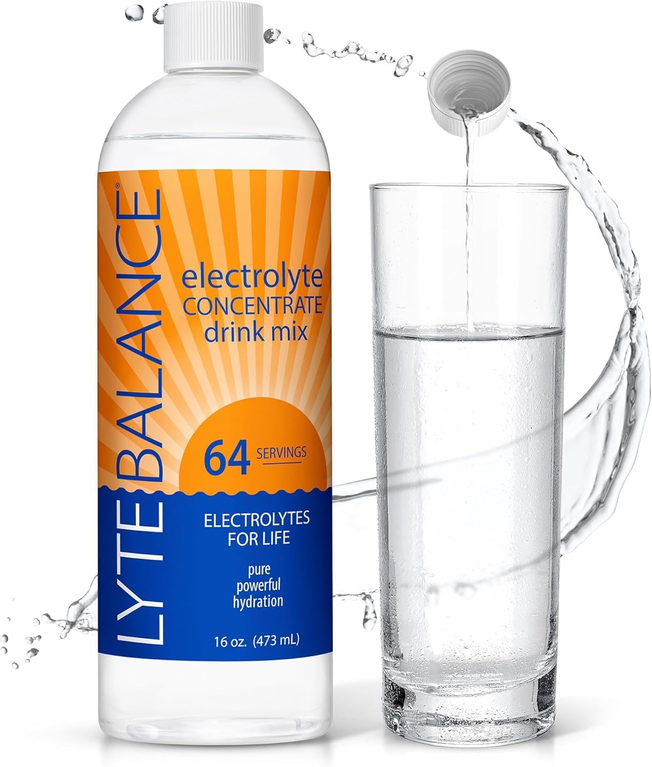 LYTE BALANCE Electrolyte Concentrate | Liquid Electrolytes Drink Mix w/Sodium, Potassium & Magnesium | Daily Hydration, Muscle Recovery