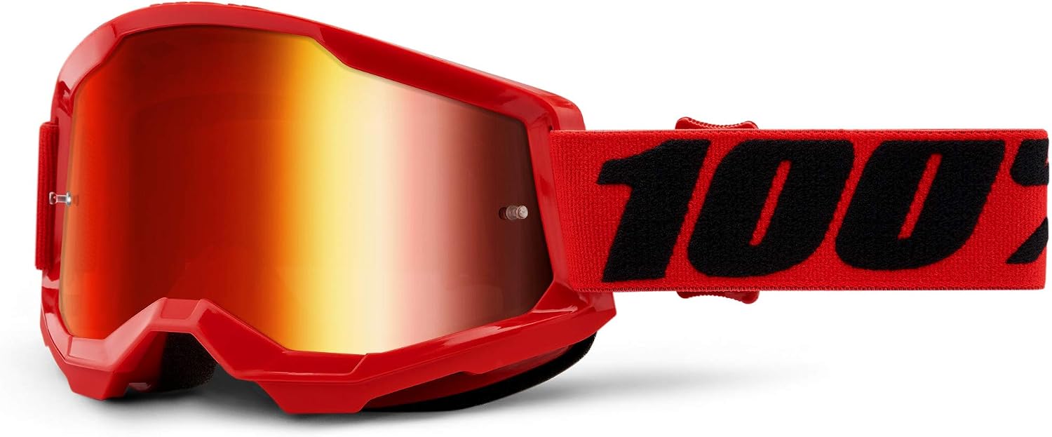 100% STRATA 2 Goggles - Sports Goggles for Motocross & Mountain Biking - Eyewear for Bike Riders - Motocross Eyewear for Men