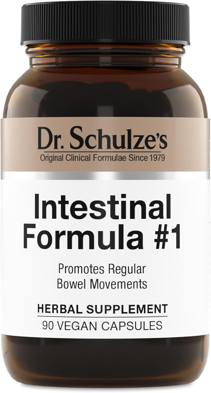 Dr. Schulze's Intestinal Formula #1 - Bowel Movement Supplement for Colon Health Support - Bloating & Constipation Relief- Intestinal Cleanse