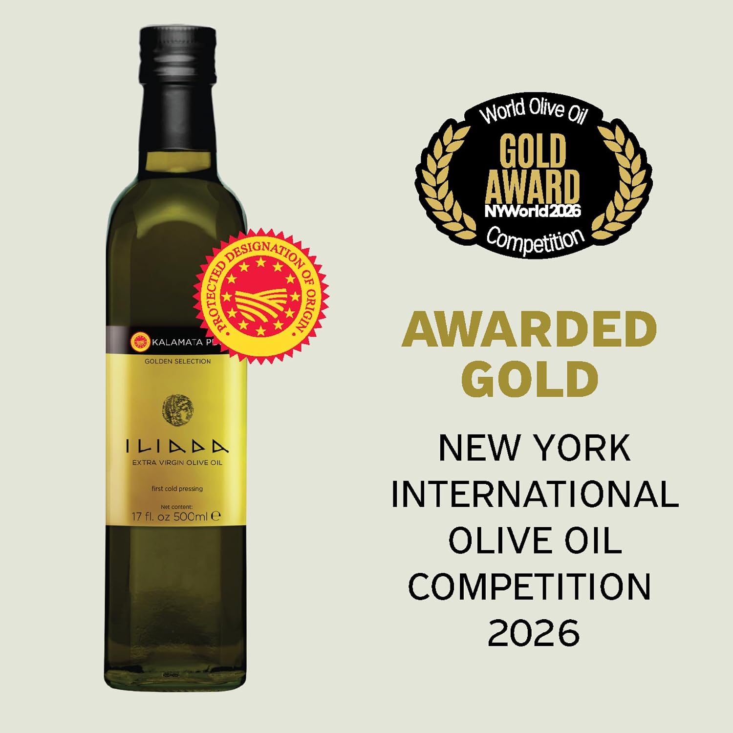 Iliada Kalamata PDO Extra Virgin Olive Oil