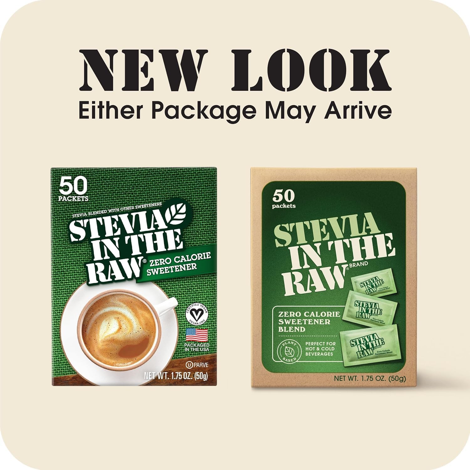 Stevia In The Raw 50 Count Box (Pack of 1) , 1.75 ounce each