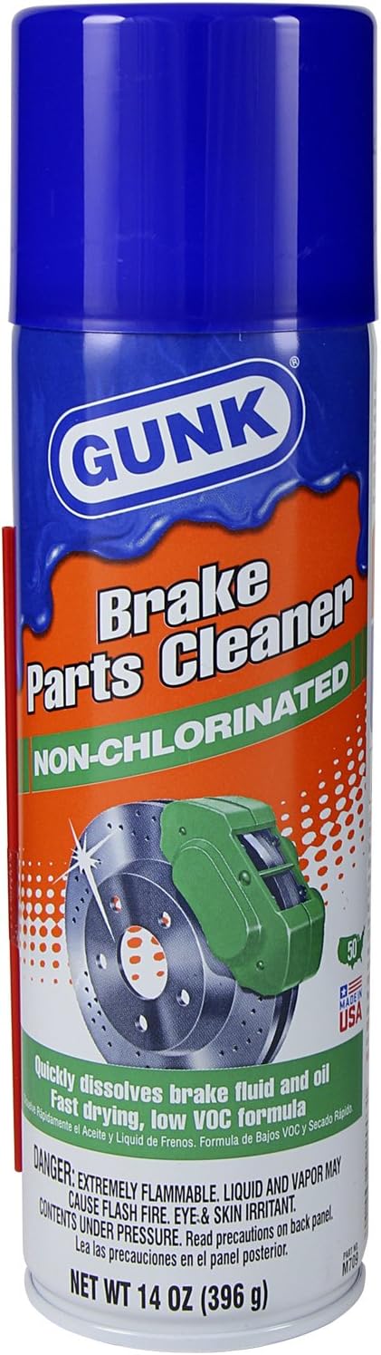 GUNK M709-12PK Non Chlorinated Brake Parts Cleaner - 14 oz., (Pack of 12)