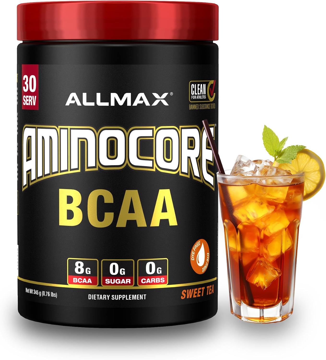ALLMAX AMINOCORE BCAA Powder, Watermelon, 90 Servings, 1035 g
