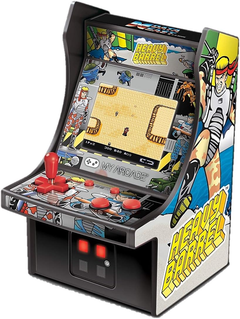 My Arcade Micro Player Mini Arcade Machine: Galaga Video Game, Fully Playable, 6.75 Inch Collectible, Color Display, Speaker, Volume Buttons, Headphone Jack - Electronic Games