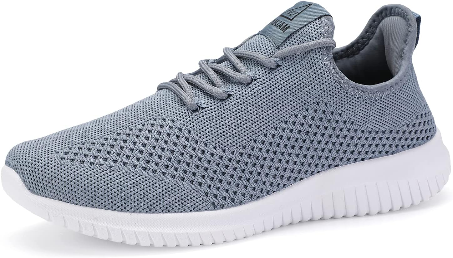 VAMJAM Men's Running Shoes Ultra Lightweight Breathable Walking Shoes Non Slip Athletic Fashion Sneakers Mesh Workout Casual Sports Shoes