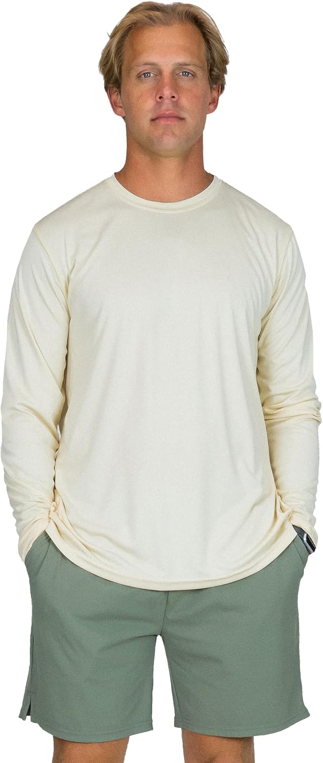 Vapor Apparel Men's Outdoor UPF 50+ Long Sleeve T-Shirt, UV Sun Protection for Fishing, Running, Hiking, Swimming