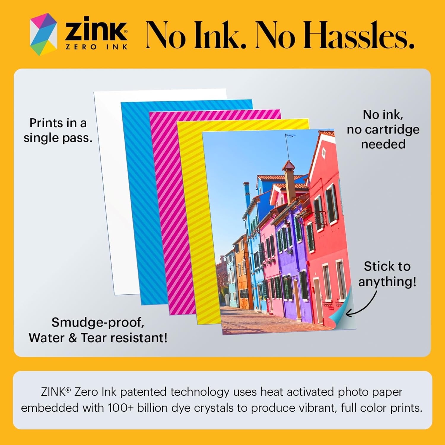 KODAK Step Instant Smartphone Photo Printer, Portable Mini Color Wireless Mobile Printer, Zink 2x3” (5.1x7.5 cm) Sticky-Back Photos
