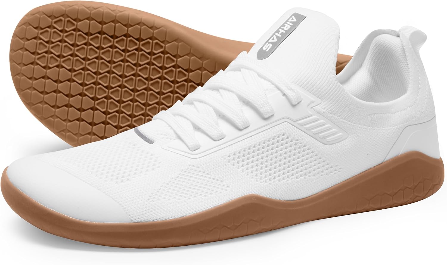 Men's Barefoot Shoes Zero Drop Minimalist Sneakers with Anatomical Toe Box | Breathable, Stretchy, Flat for Gym, Workout, Lifting, Training