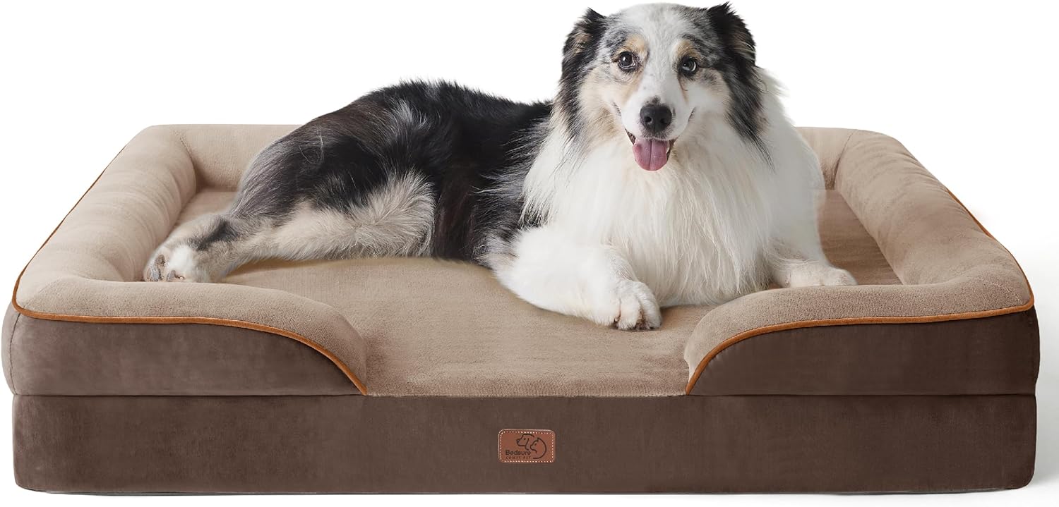 Bedsure Orthopedic Dog Beds Large Sized Dog with Removable Washable Cover