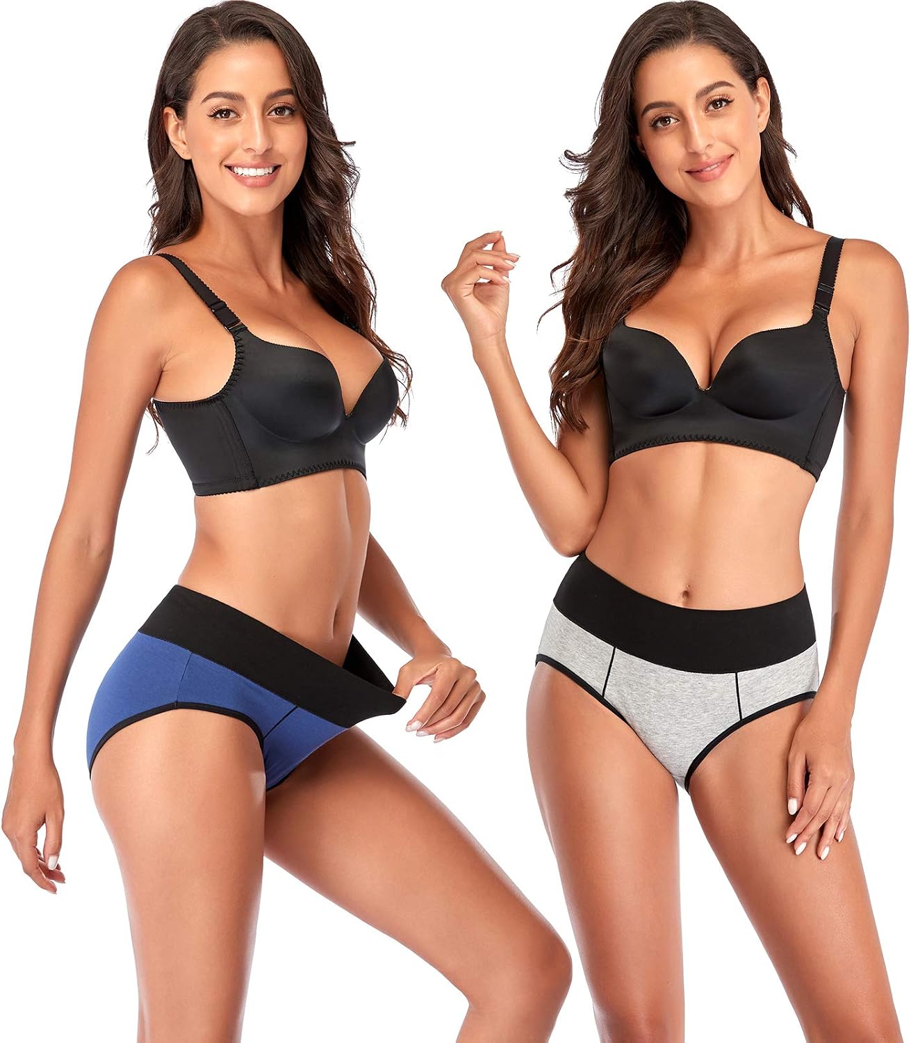 Annenmy Postpartum Underwear Women High Waisted Cotton Underwear Breathable C Section Panties Tummy Control Briefs