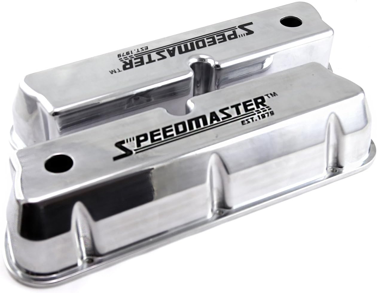Speedmaster PCE314.1083.15 Compatible with Ford SB 289 302 351w Polished Aluminum Black Letter Valve Covers