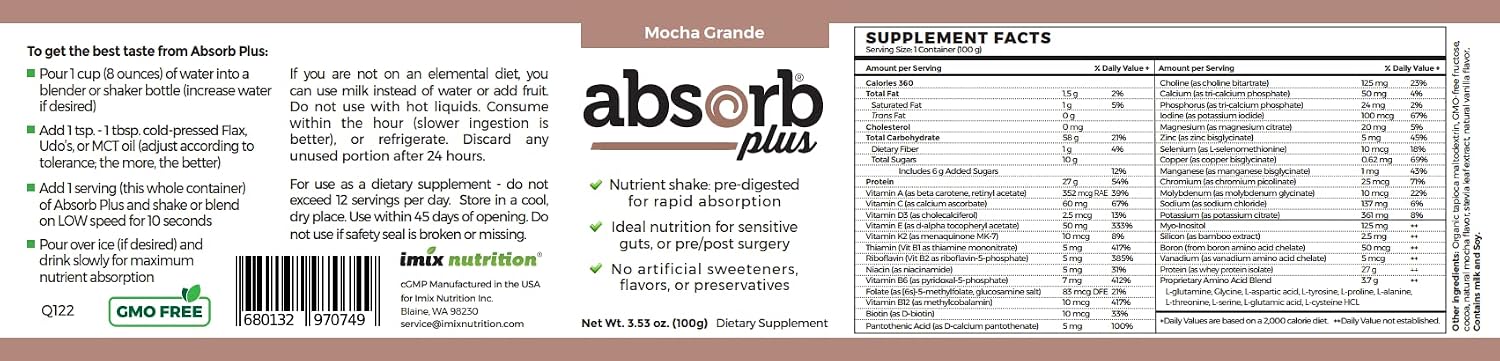 Isolate Protein - Diet Supplement for Improved Gut Health, Extra Nutritional Support, Non-GMO, Gluten-Free, Lactose-Free, Casein-Free (2.2 Lbs, Simply Vanilla)