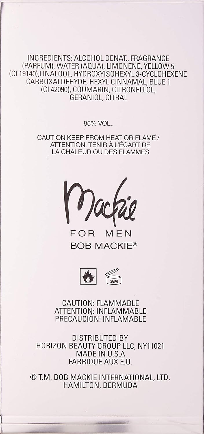 Mackie by Bob Mackie for Men 3.4 oz Eau De Toilette Spray |