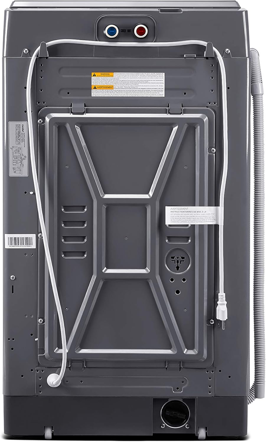 COMFEE’ 1.6 Cu.ft Portable Washing Machine, 11lbs Capacity Fully Automatic Compact Washer with Wheels, 6 Wash Programs Laundry Drain Pump