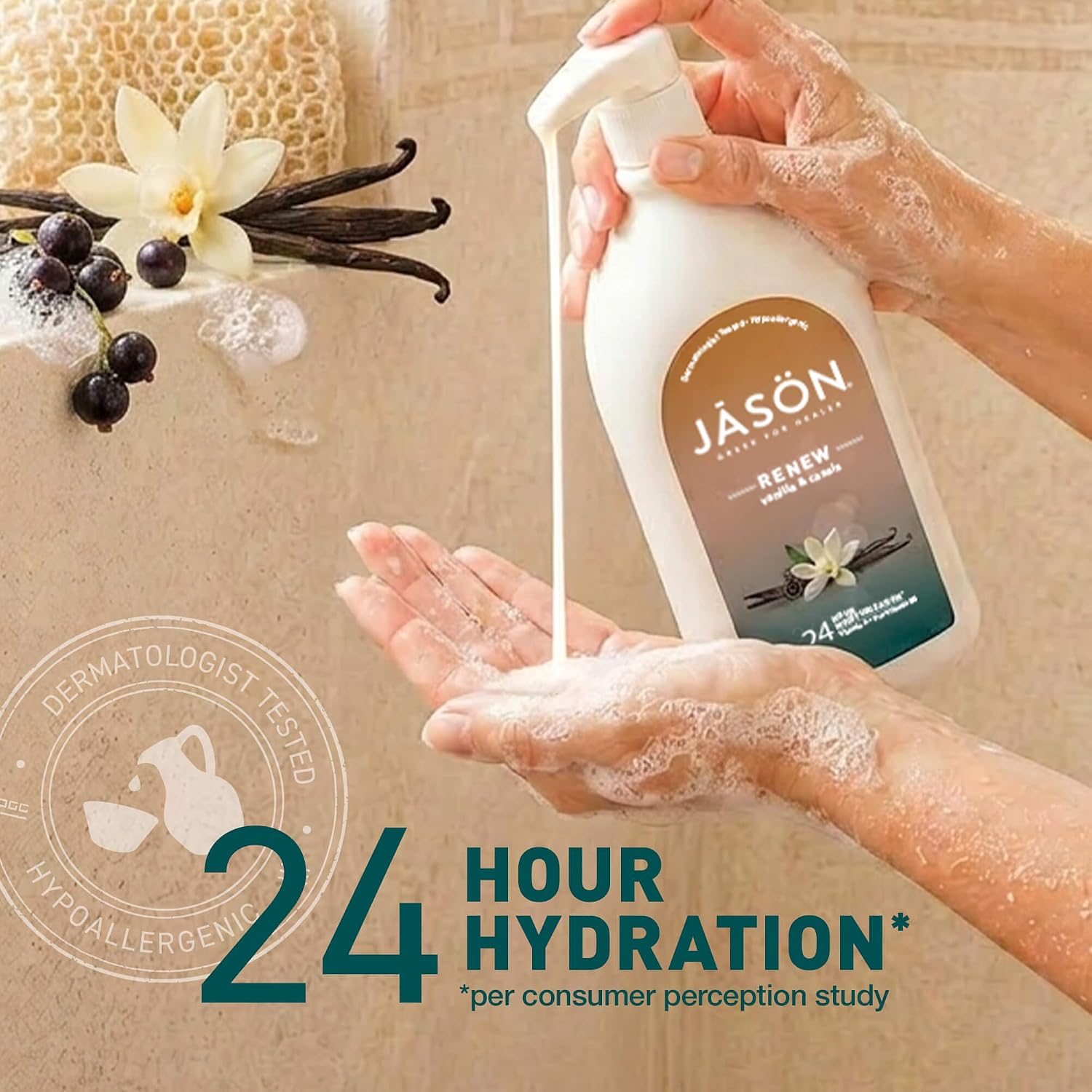 JASON Aloe Vera Shower Gel Body Wash - Soothing, Gentle Clean Feeling, 30 Fluid Ounces