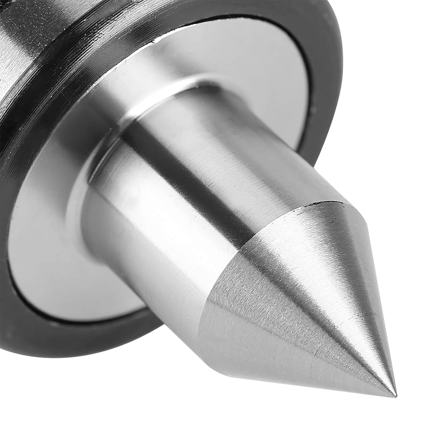 MT2 Live Revolving Center for Lathe Tailstock Machine | Bearing Steel, 55-60HRC Pointed Part 45-50HRC Main Part Quenching Hardness, 0.01 Accuracy
