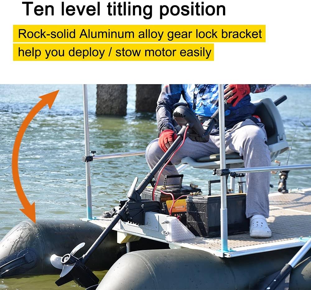 AQUOS Haswing 12V 65lbs 35.5in Brushless Transom Trolling Motor